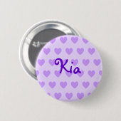 Badge Rond 5 Cm Kia en violet (Devant & derrière)
