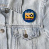 Badge Rond 5 Cm kick your boss & level up ! (En situation)