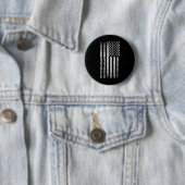 Badge Rond 5 Cm Kickboxing Drapeau Américain (En situation)