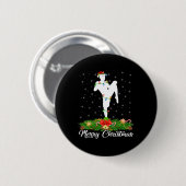 Badge Rond 5 Cm Kickboxing Lover Matching Santa Hat Kickboxing Chr (Devant & derrière)