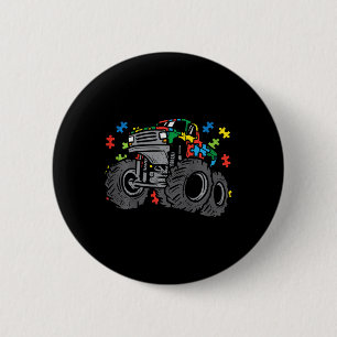 Badge Rond 5 Cm Kid Monster Truck