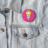 Badge Rond 5 Cm KIDLETS :: Danseur irlandais blonde (En situation)