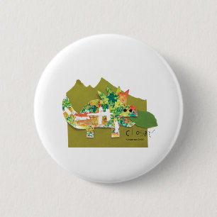 Badge Rond 5 Cm KidsArt pour CHOC - Dino Roar