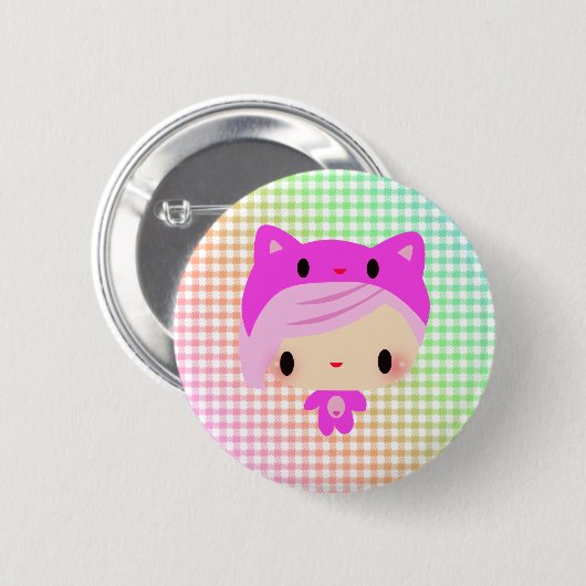 Badge Rond 5 Cm Kiki-Chan (Devant & derrière)