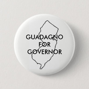Badge Rond 5 Cm Kim Guadagno pour le gouverneur 2017 de New Jersey