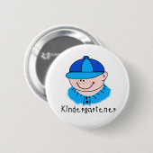 Badge Rond 5 Cm Kindergartener de garçon (Devant & derrière)