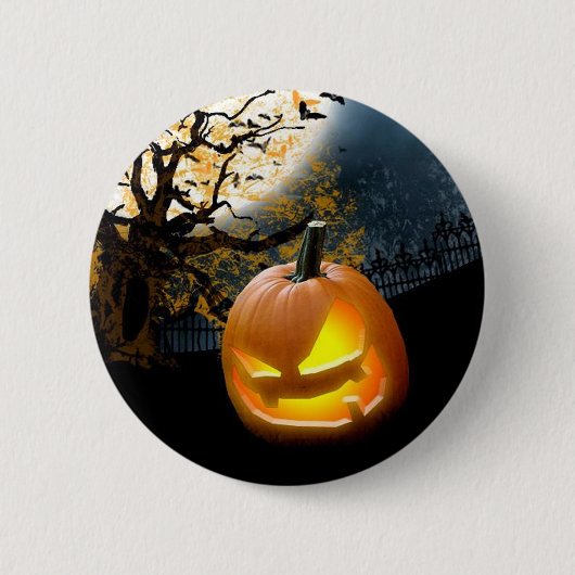 Badge Rond 5 Cm Kine de Halloween (Devant)