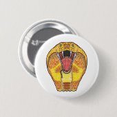 Badge Rond 5 Cm King Cobra (Devant & derrière)