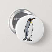 Badge Rond 5 Cm King Penguin (Devant & derrière)