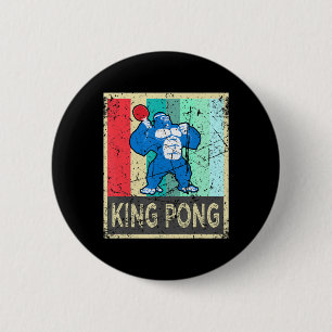 Badge Rond 5 Cm King Pong Ping Pong Porte-Vêtements Pour Hommes Fe