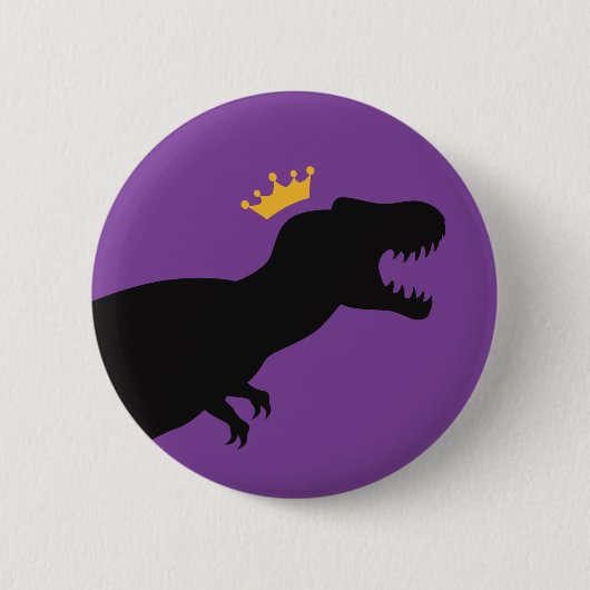 Badge Rond 5 Cm King T-Rex (Devant)