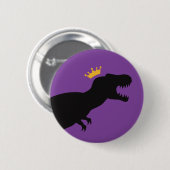 Badge Rond 5 Cm King T-Rex (Devant & derrière)