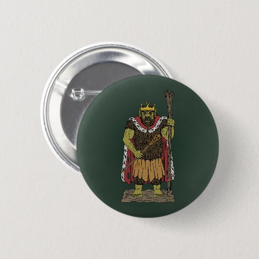Badge Rond 5 Cm King Troll (Devant & derrière)