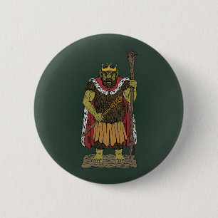Badge Rond 5 Cm King Troll