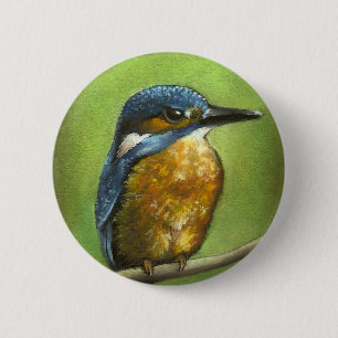 Badge Rond 5 Cm Kingfisher