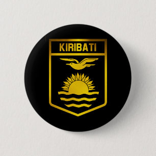 Badge Rond 5 Cm Kiribati Emblem