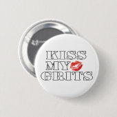Badge Rond 5 Cm kissmygrits (Devant & derrière)