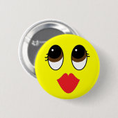 Badge Rond 5 Cm Kissy font face (Devant & derrière)