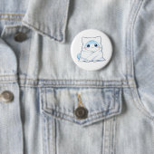 Badge Rond 5 Cm Kit de couverture confortable chaton kawaii design (En situation)