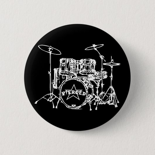Badge Rond 5 Cm Kit de tambour spécial (Devant)