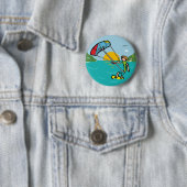 Badge Rond 5 Cm Kiteboard (En situation)