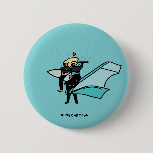 Badge Rond 5 Cm Kiteboard/kitesurf - amis kite