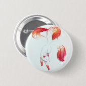 Badge Rond 5 Cm Kitsune (Devant & derrière)