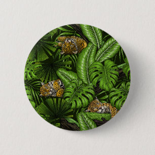 Badge Rond 5 Cm Kittés de la jungle