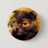 Badge Rond 5 Cm Kitty. (Devant)
