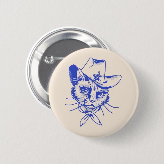 Badge Rond 5 Cm Kitty Button (Devant & derrière)