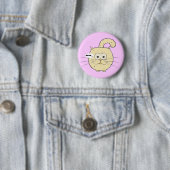 Badge Rond 5 Cm Kitty-chat (En situation)