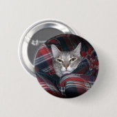 Badge Rond 5 Cm Kitty devient confortable (Devant & derrière)