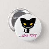 Badge Rond 5 Cm Kitty gentil - bouton (Devant & derrière)