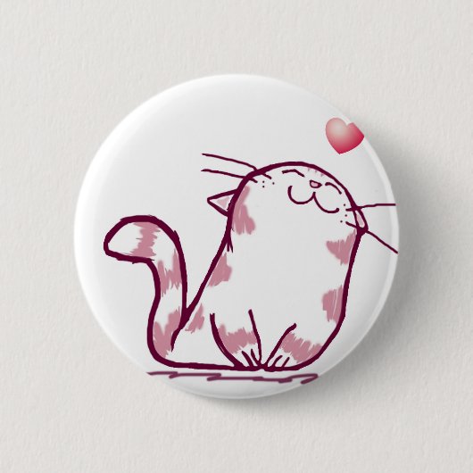 Badge Rond 5 Cm Kitty Love (Devant)