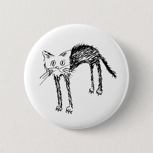 Badge Rond 5 Cm Kitty mignon (Devant)
