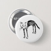 Badge Rond 5 Cm Kitty mignon (Devant & derrière)