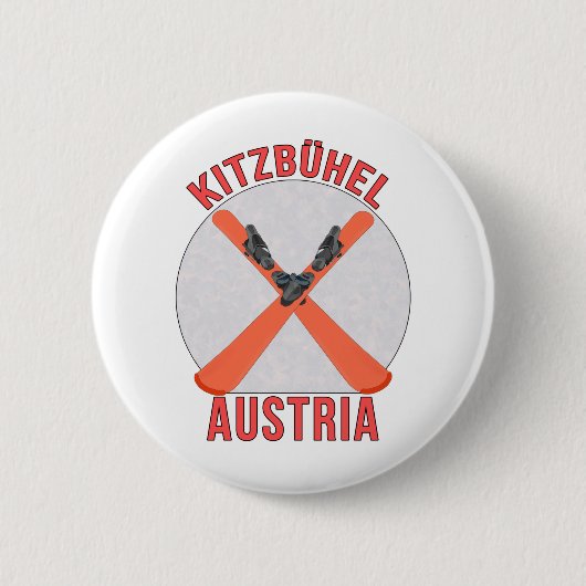 Badge Rond 5 Cm Kitzbühel, Autriche (Devant)