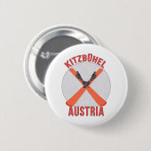 Badge Rond 5 Cm Kitzbühel, Autriche (Devant & derrière)
