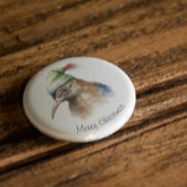 Badge Rond 5 Cm Kiwi de Noël cosy, coutume