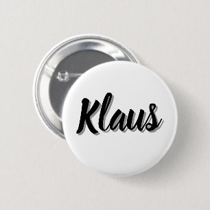 Badge Rond 5 Cm Klaus Nom D'homme,