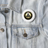 Badge Rond 5 Cm Klaxon triple d'Odin (En situation)