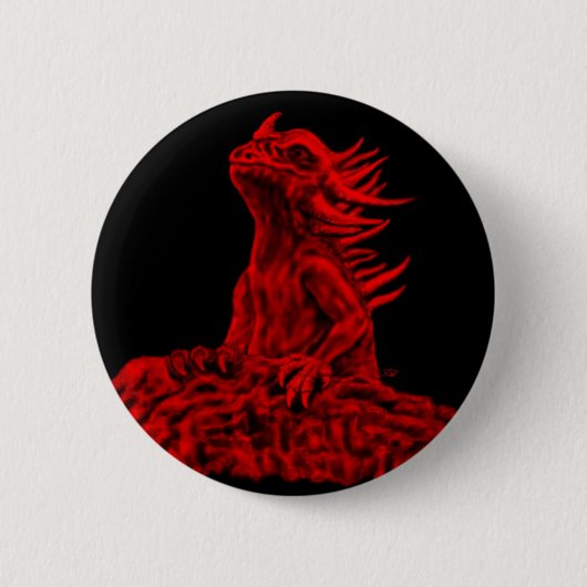 Badge Rond 5 Cm Kleine a écrit Drache (Devant)