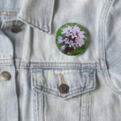 Badge Rond 5 Cm Kleine lila Blüten (En situation)