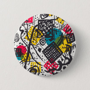 Badge Rond 5 Cm Kleine Welten V (Small Worlds V) Wassily Kandinsky