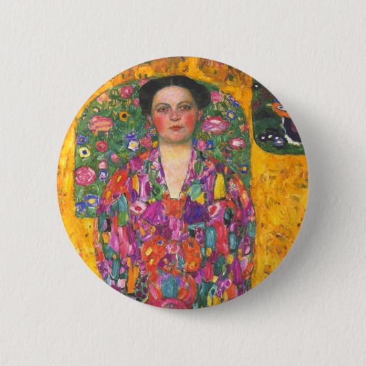 Badge Rond 5 Cm Klimt Portrait d'Eugenia Primavesi (Devant)