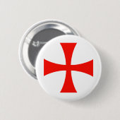 Badge Rond 5 Cm Knights_Templar_Cross (Devant & derrière)