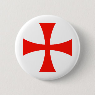 Badge Rond 5 Cm Knights_Templar_Cross