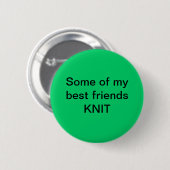 Badge Rond 5 Cm Knit de meilleurs amis (Devant & derrière)