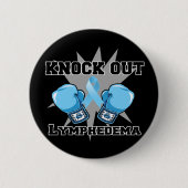 Badge Rond 5 Cm Knock Out Lymphedema (Devant)