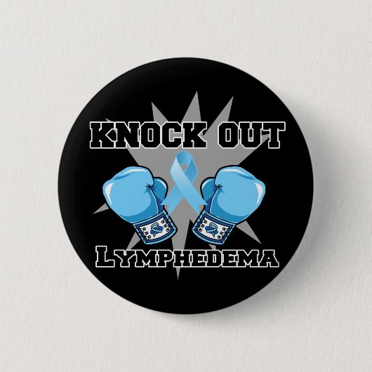 Badge Rond 5 Cm Knock Out Lymphedema (Devant)
